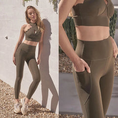 Lace Accent Athletic Set